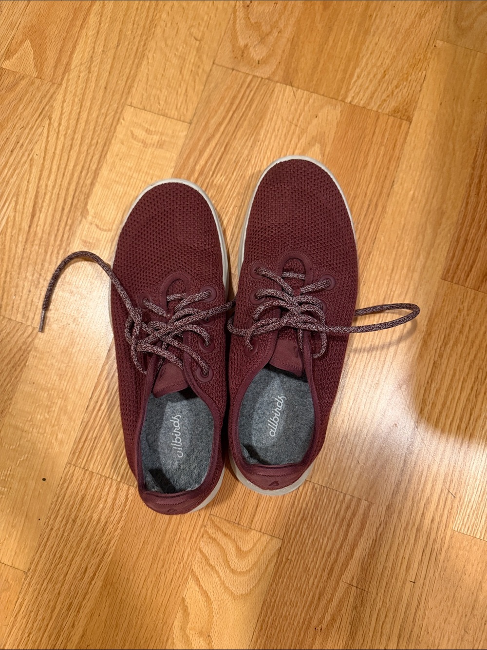 allbirds Men's Wool Runner-Up - Maroon